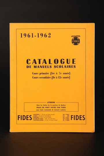 Catalogue de manuels scolaires 1961-1962