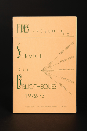 Fides présente son Service des Bibliothèques 1972-73